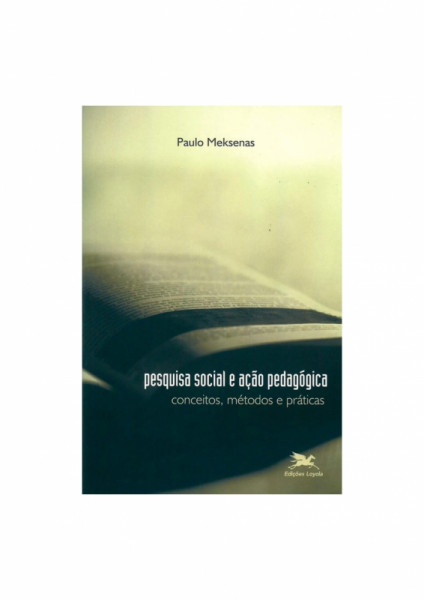 Capa de Pesquisa social e ação pedagógica - Paulo MEKSENAS