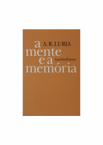 Capa de A mente e a memória - A. R. Luria