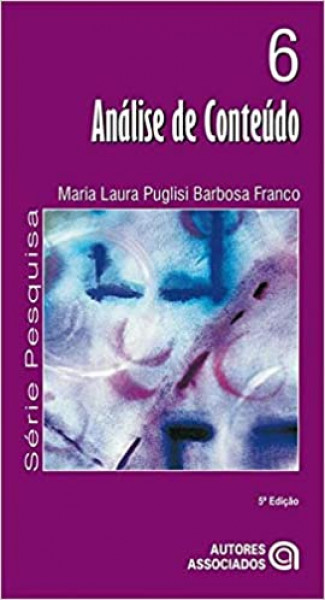 Capa de Análise de conteúdo - Maria Laura P. B. FRANCO