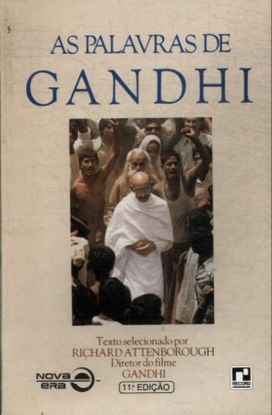 Capa de As palavras de Gandhi - Richard Attenborough