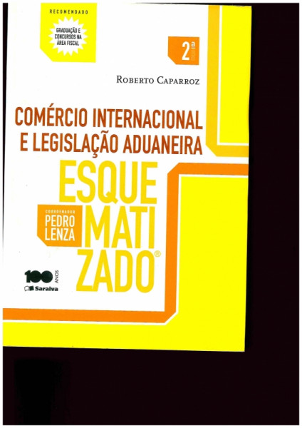 Capa de Comércio Internacional e Legislação Aduaneira - Roberto Caparroz