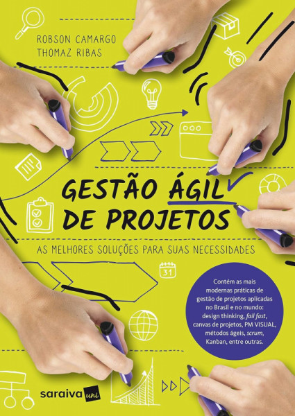 Capa de Gestão ágil de projetos - Robson Camargo e Thomaz Ribas