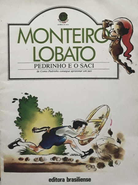 Capa de Pedrinho e o Saci - Monteiro Lobato