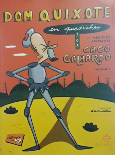 Capa de Dom Quixote em quadrinhos - Caco Galhardo