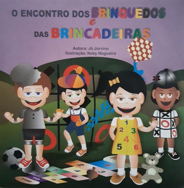 Capa de O Encontro dos Brinquedos e das Brincadeiras - Jô Jorvino