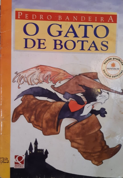 Capa de O gato de botas - Pedro Bandeira