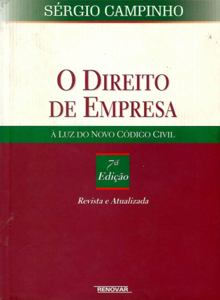 Capa de O Direito da Empresa - Sérgio Campinho
