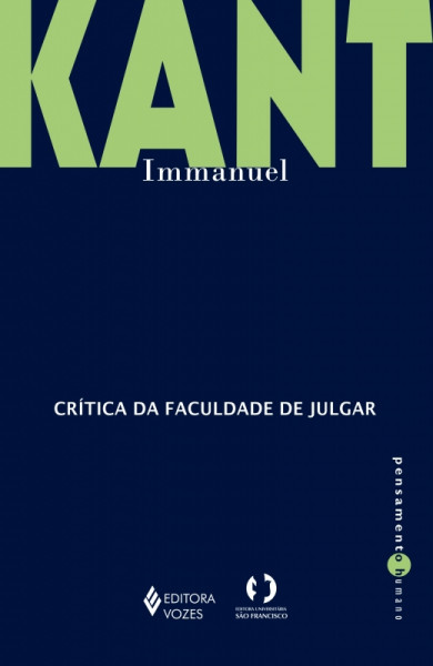 Capa de Crítica da da faculdade de julgar - Immanuel Kant