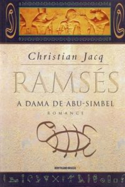 Capa de A dama de Abu-Simbel - Christian Jacq