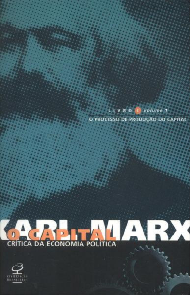 Capa de O capital: crítica da economia política livro 1 volume 1 - Karl Marx