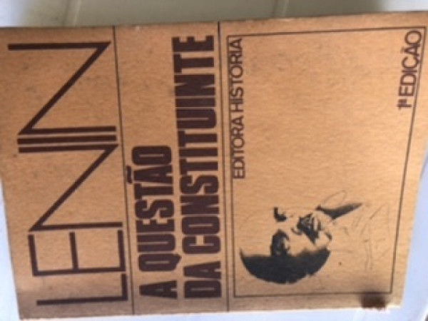 Capa de A questão da constituição - Vladímir Ilítch Lênin