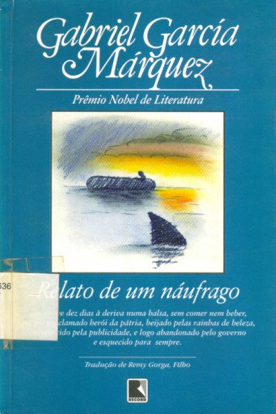 Capa de Relato de um náufrago - Gabriel García Marquez