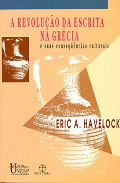 Capa de A Revolução da Escrita na Grécia - Eric A. Havelock