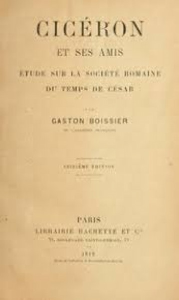 Capa de Ciceron e ses amis - Gastón Boissier