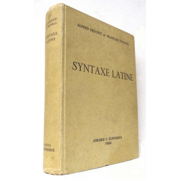 Capa de Syntaxe Latina - A. Ernout, F. Thomas