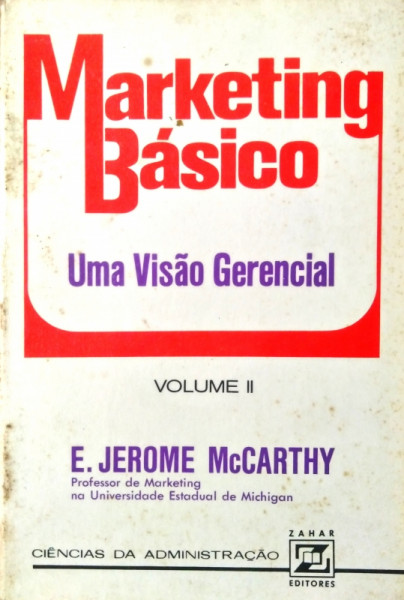 Capa de Marketing básico volume 2 - E. Jerome McCarthy