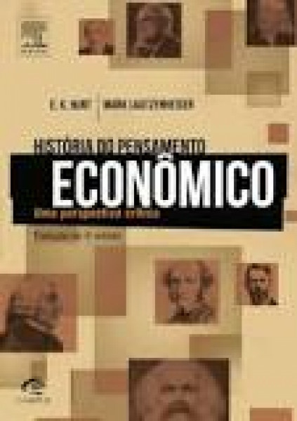 Capa de História do pensamento econômico - E. K. Hunt; Mark Lautzenheiser