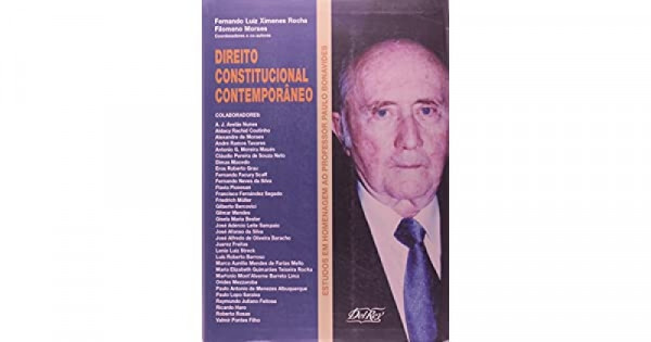 Capa de Direito constitucional contemporâneo - Fernando Luis Ximenes Rocha; Filomeno Moraes