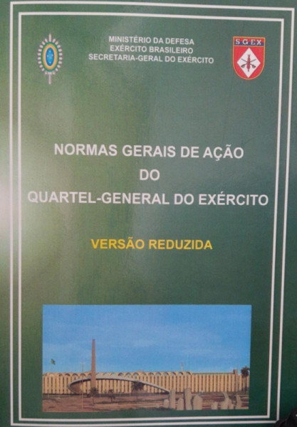 Capa de Normas Gerais de Ação do Quartel-General do Exército - Gen Bda Luiz Carlos Pereira Gomes