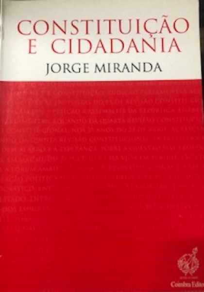 Capa de Constituição e cidadania - Jorge Miranda