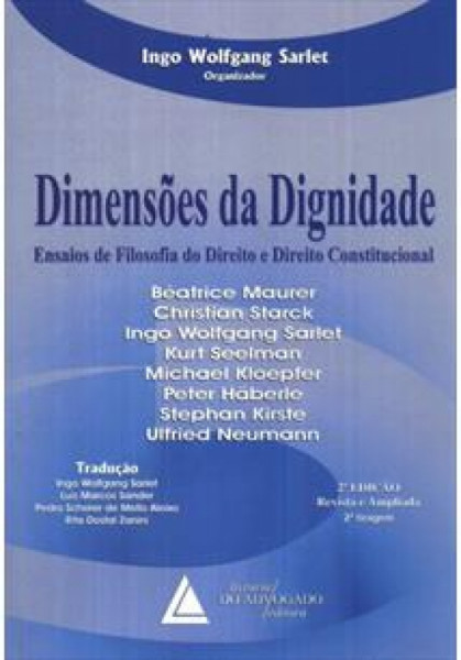 Capa de Dimensões da dignidade - Beatrice Maurer; Christian Starck