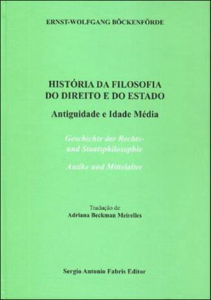 Capa de Historia da filosofia do direito e do estado - Adriana Beckman Meirelles