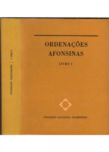 Capa de Ordenações Afonsinas livro II - Candido Mendes de Almeida
