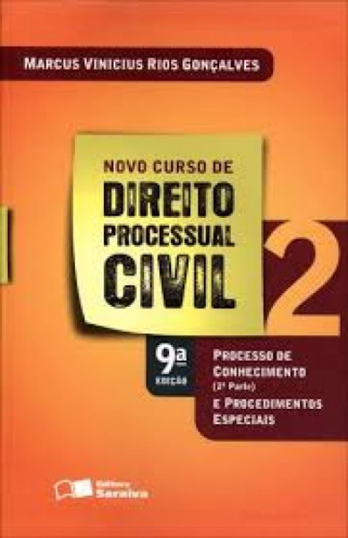 Capa de Novo curso de direito processual civil 2 - Marcus Vinicius rios Gonçalves