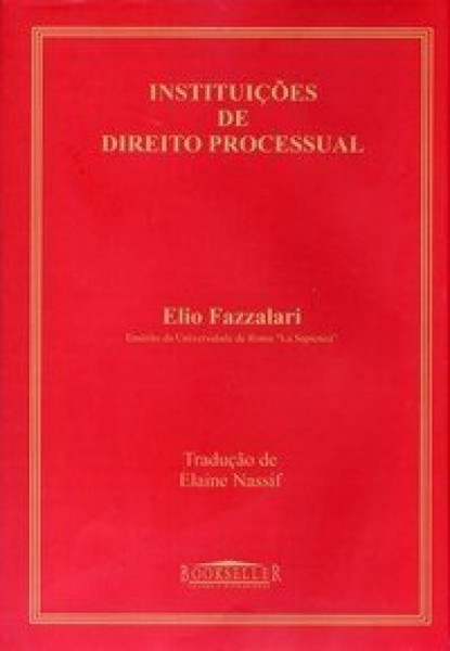 Capa de Instituições de direito processual - Elio Fazzalari