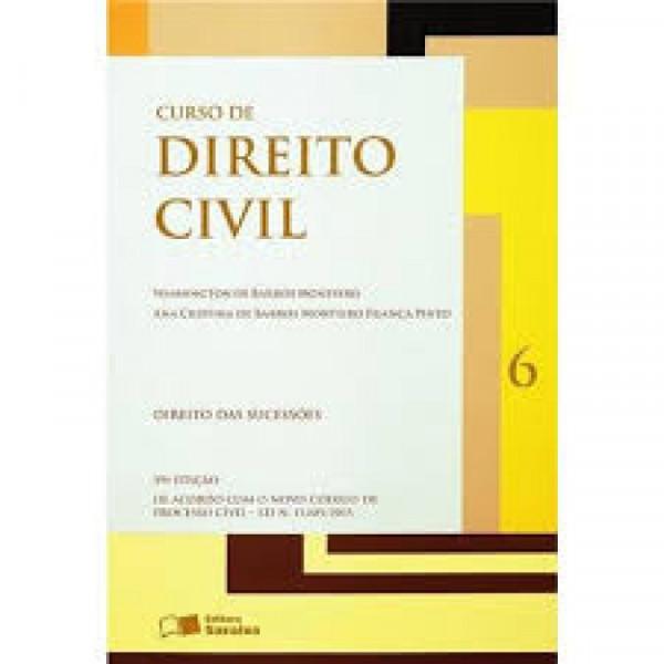 Capa de Curso de direito civil volume 6 - Washington de Barros Monteiro; Ana Cristina de Barros Monteiro França Pinto