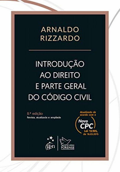 Capa de Introdução ao direito e parte geral do Código Civil - Arnaldo Rizzardo