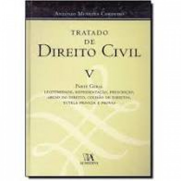 Capa de Tratado de direito civil volume V - Antonio Menezes Cordeiro