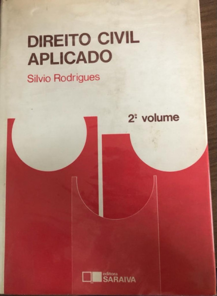 Capa de Direito civil aplicado volume 2 - Silvio Rodrigues