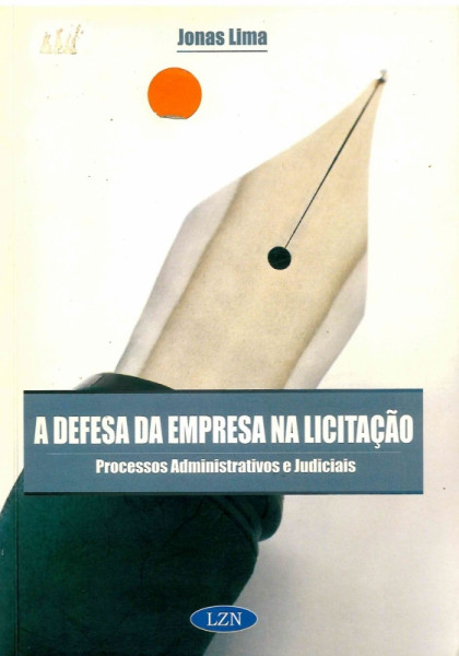 Capa de A defesa da empresa na licitação - Jonas Lima