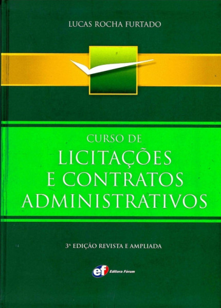Capa de CURSO DE LICITAÇÕES E CONTRATOS ADMINISTRATIVOS - Lucas Rocha Furtado