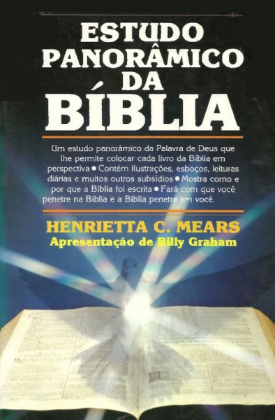 Capa de Estudo panorâmico da bíblia - Henrietta Mears