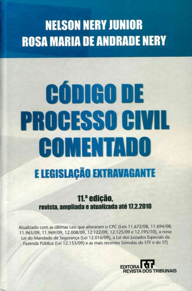 Capa de Código de Processo Civil comentado - Nelson Nery Júnior; Rosa Maria de A. Nery