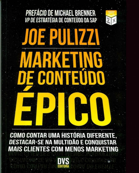 Capa de MARKETING DE CONTEÚDO ÉPICO - Joe Pulizzi