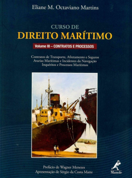 Capa de CURSO DE DIREITO MARÍTIMO - Eliane M. Octaviano Martins