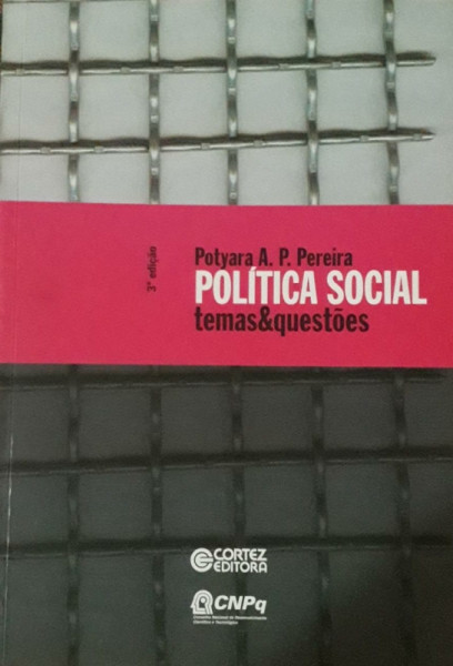 Capa de Política social - Potyara Amazoneida Pereira Pereira
