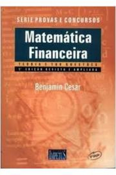 Capa de Matemática financeira - Bemjamin Cesar
