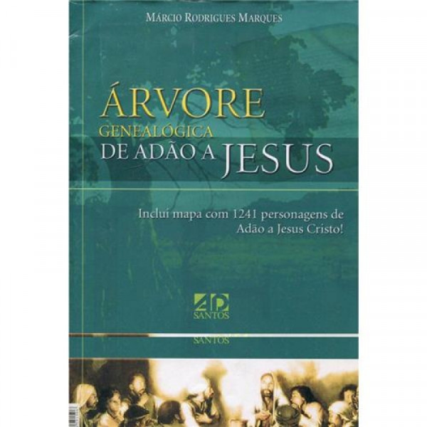 Capa de Árvore Genealógica de Adão a Jesus - Márcio Rodrigues Marques