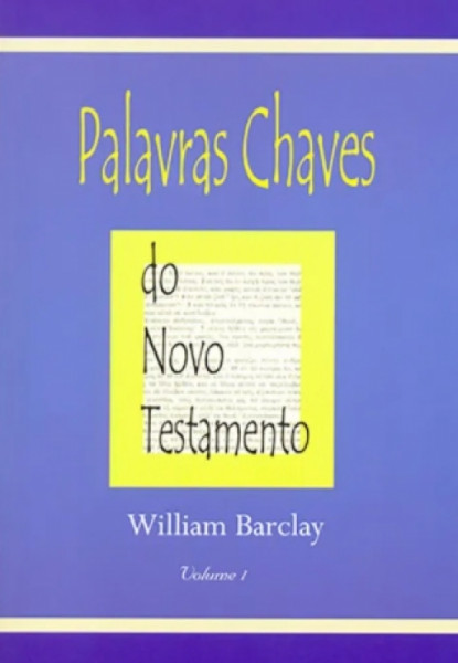 Capa de Palavras chave do Novo Testamento - William Barclay
