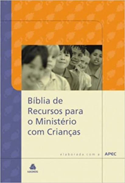 Capa de Bíblia de Recursos para o Ministério com Crianças - 