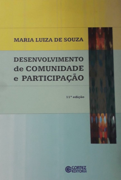 Capa de Desenvolvimento de comunidade e participação - Maria Luiza de Souza