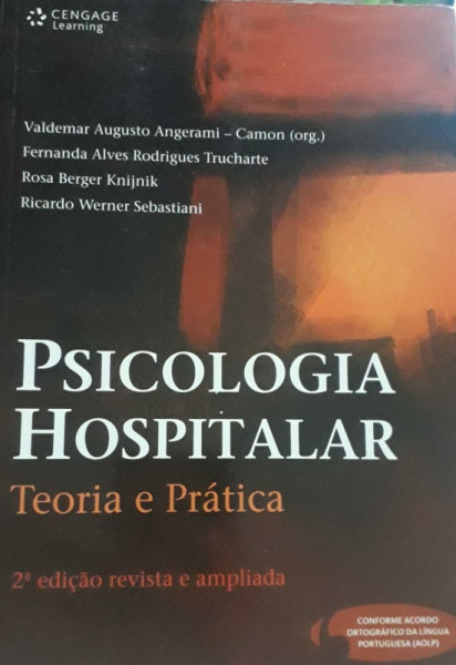 Capa de Psicologia hospitalar - Valdemar Augusto Angerami-Camon (org.)