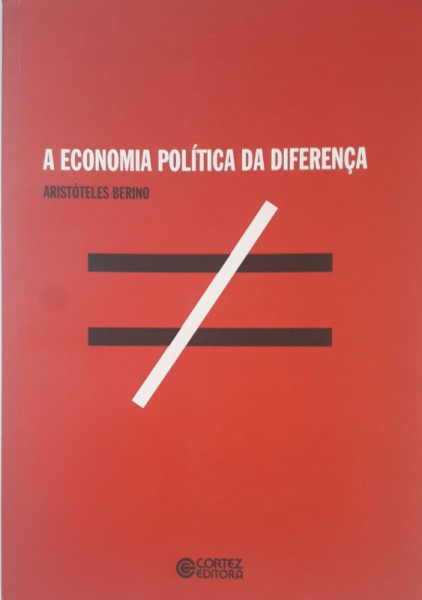 Capa de A economia política da diferença - Aristóteles de Paula Berino