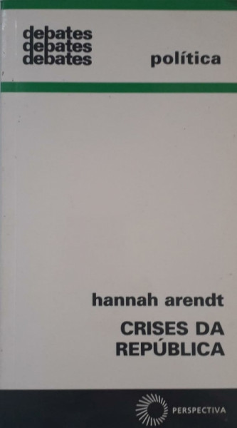 Capa de Crises da república - Hannah Arendt