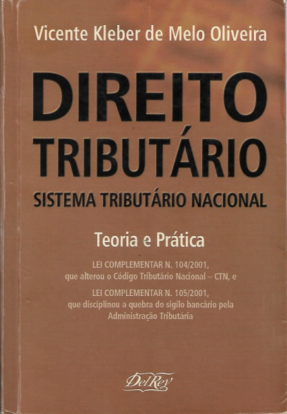 Capa de Direito tributário - Vicente Kleber de Melo Oliveira