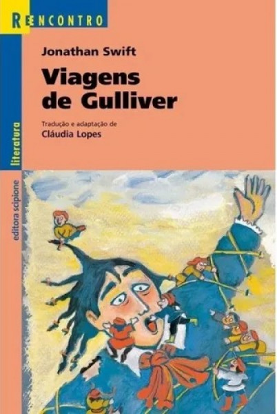 Capa de Viagens de Gulliver - Jonathan Swift; Cláudia Lopes (adapt.)
